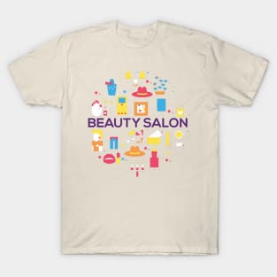 beauty salon doodle concept T-Shirt